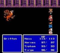 une photo d'Ã©cran de Final Fantasy 3 sur Nintendo Nes